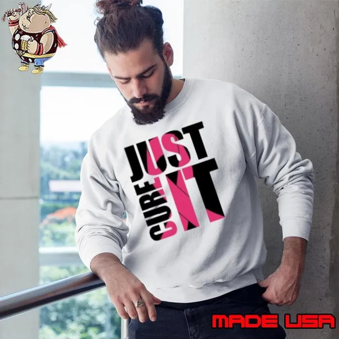 Just Cure It Breast Cancer Awareness Pink Ribbon Shirt