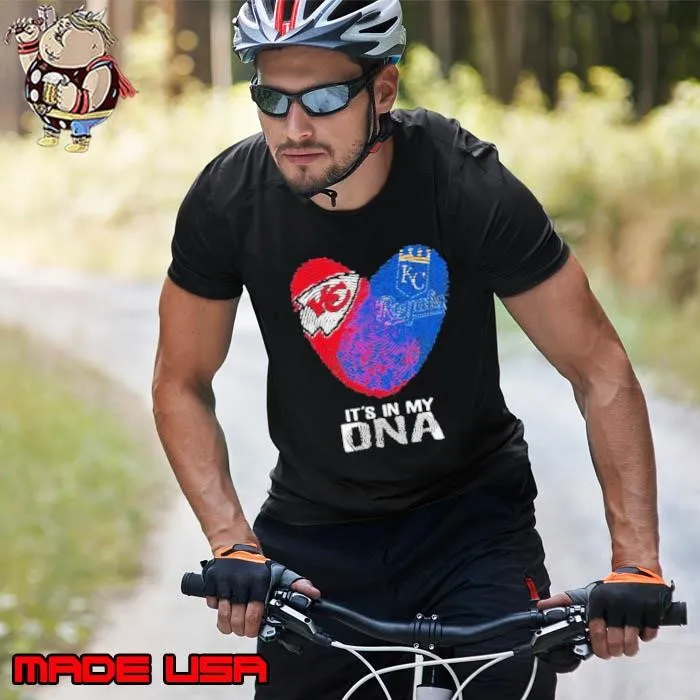 Kansas City Chiefs And Kansas City Royals It’s In My Dna Heart Unisex