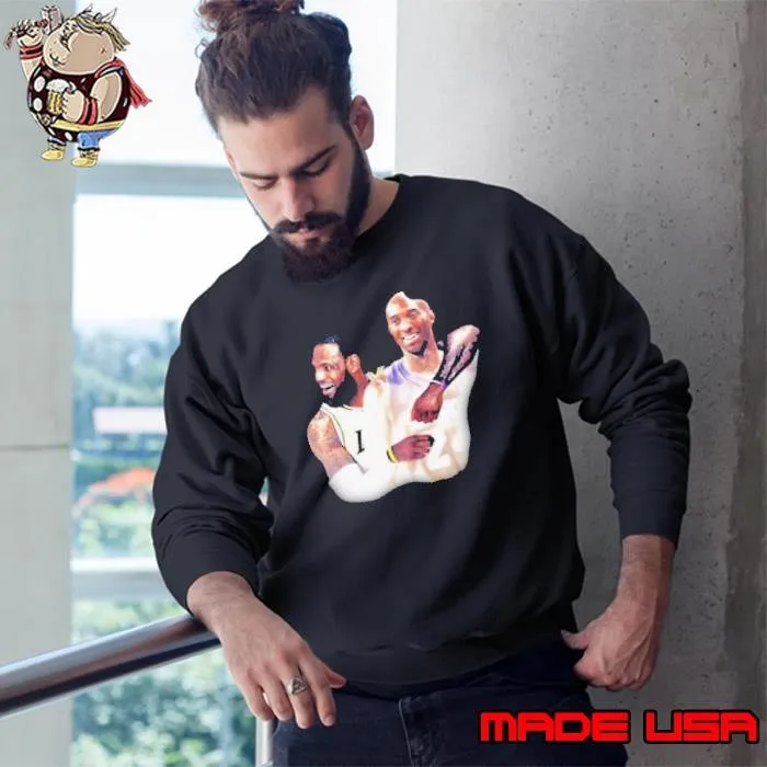 Lebron James And Kobe Bryant Los Angeles Lakers Nba Sweatshirt