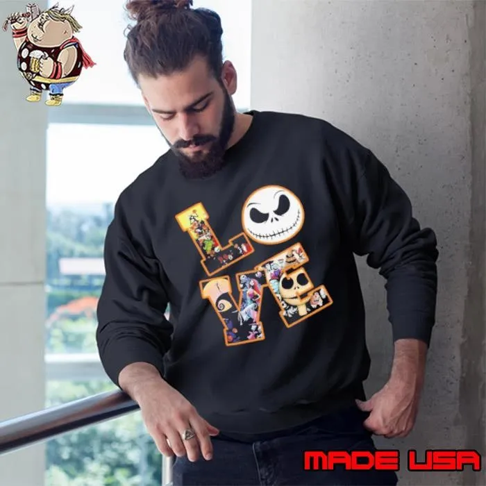 Love Jack Skellington The nightmare before Christmas Sweatshirt
