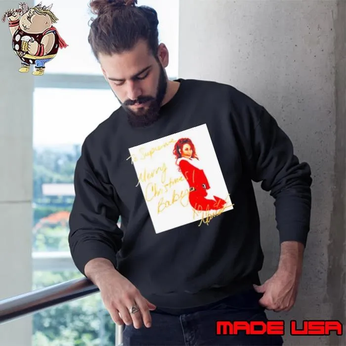 Mariah Carey To Supreme Merry Christmas Baby Sweatshirt