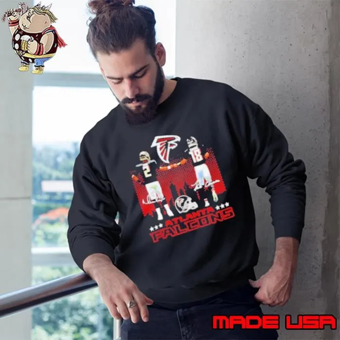 Matt Ryan and Kirk Cousins Atlanta Falcons skyline Sweatshirt