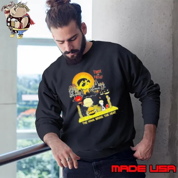 Ncaa Iowa hawkeyes Snoopy bring the heat 2024 Sweatshirt