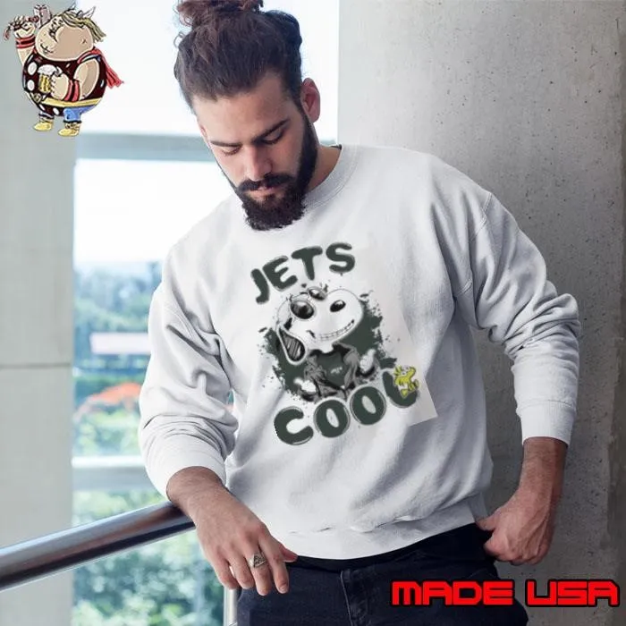 New York Jets NFL Team Snoopy Joe Cool Sweatshirt