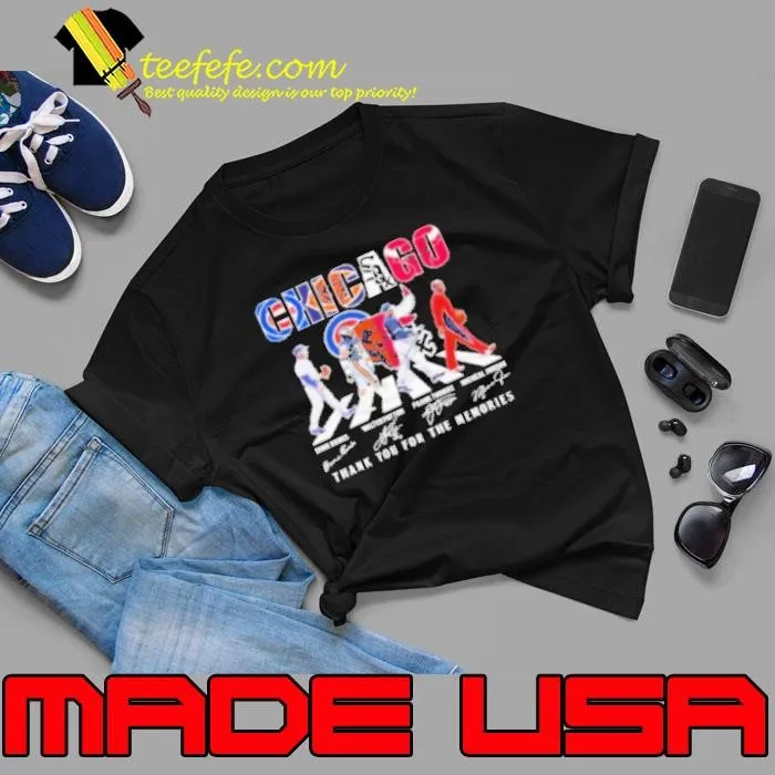 Nice Chicago Cubs Chicago Bears Chicago Bulls Proud Thank You For The Memories Walking Signatures 2024 Unisex