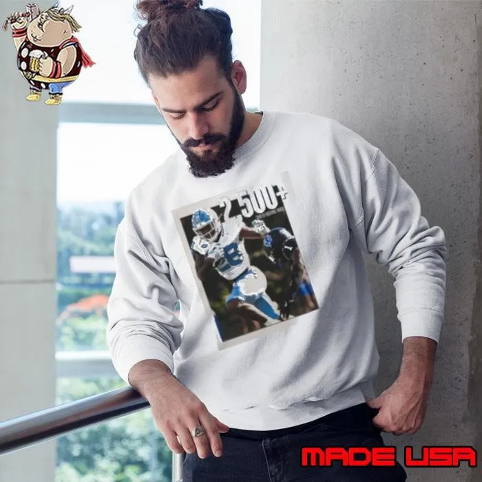 Omarion Hampton Carolina Football 2500+ Career Rushing Yards Sweatshirt