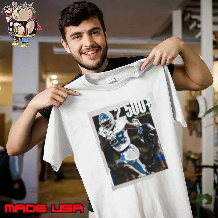 Omarion Hampton Carolina Football 2500+ Career Rushing Yards Shirt