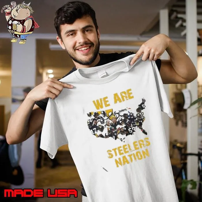 Pittsburgh Steelers We Are Steelers Nation American Map Unisex