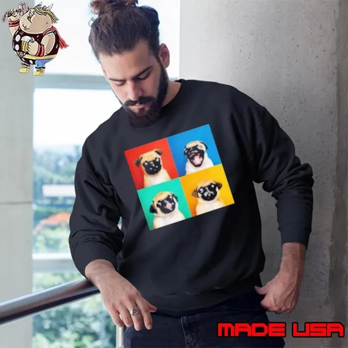 Pug's Animation Funny Pug Sweatshirt