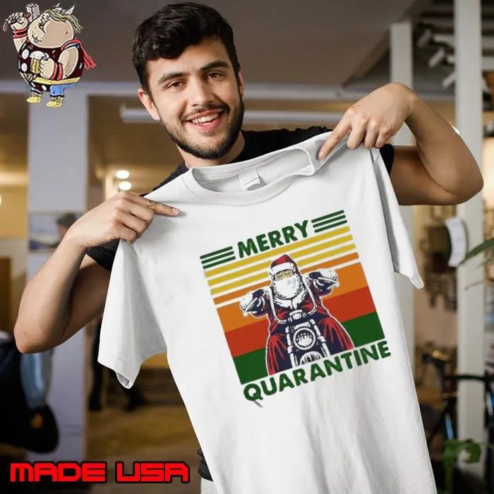Santa Claus Merry Quarantine Vintage shirt