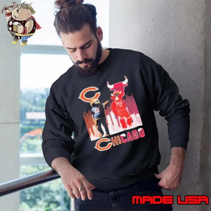 Staley Da Bear X Benny Mascot Chicago Sport Teams Sweatshirt