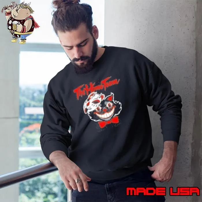 The Home Team Cat Mask Halloween Sweatshirt