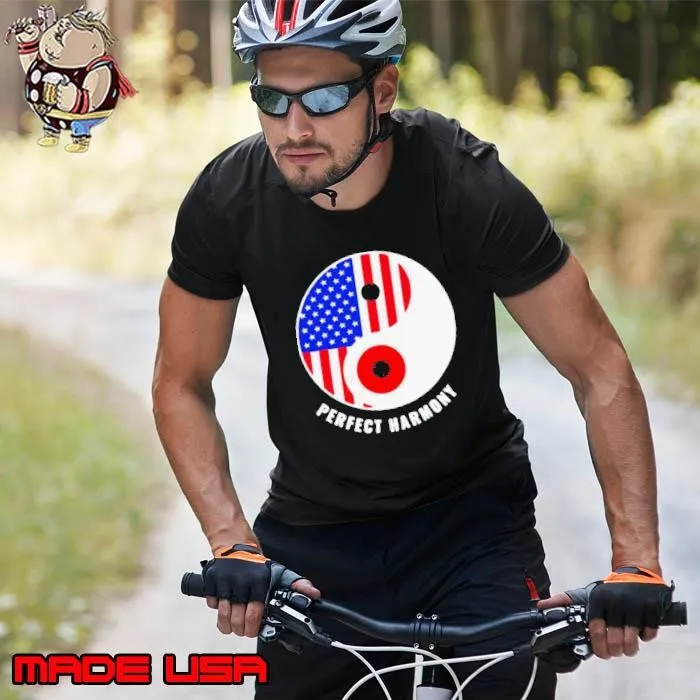 USA Japan Ying Yang Heritage For Proud Japanese American Flag shirt