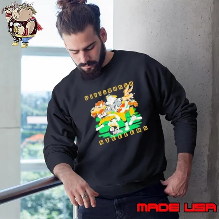 Vintage Pittsburgh Sunday Football Cartoon Sweatshirt
