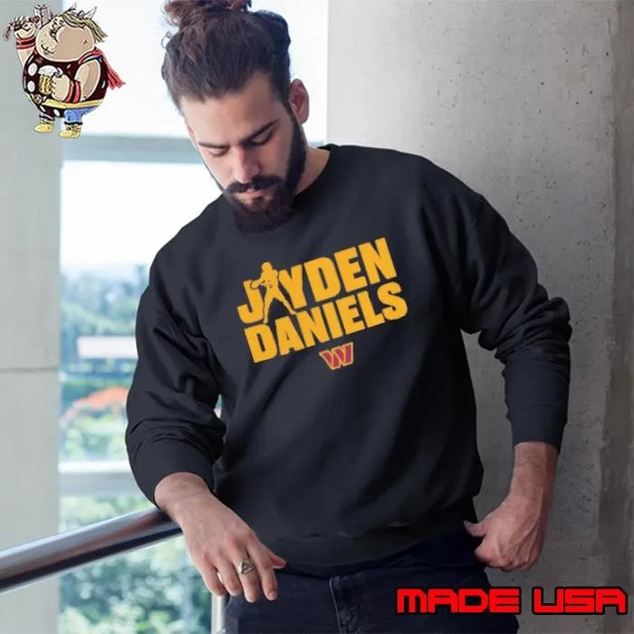 Washington Commanders Jayden Daniels Play Motion Sweatshirt
