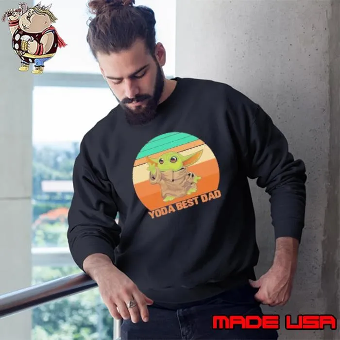 Yoda best Dad Vintage retro Sweatshirt