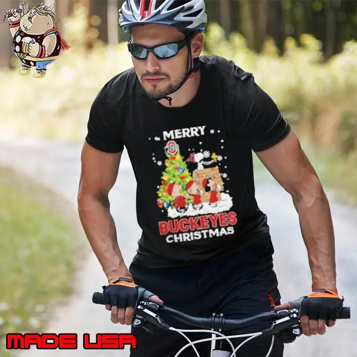 2024 Ohio State Buckeyes Snoopy And Friends Merry Christmas Unisex