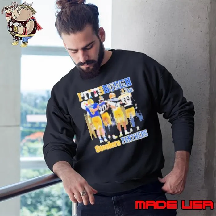Awesome Pittsburgh Steelers Tj Watt, Fitzpatrick X Pittsburgh Panthers Phil Jurkovec, Israel Abanikanda Sweatshirt