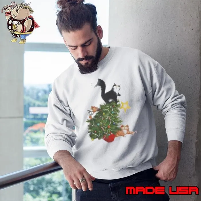 Cat Christmas Tree Shirt