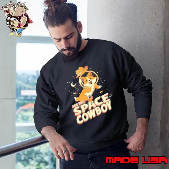 Corgi Space Cowboy by Tobe Fonseca Sweatshirt