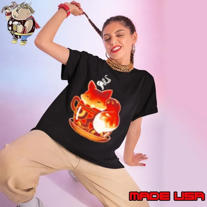 Cup of Fox Cute Coffee Animal Shirt