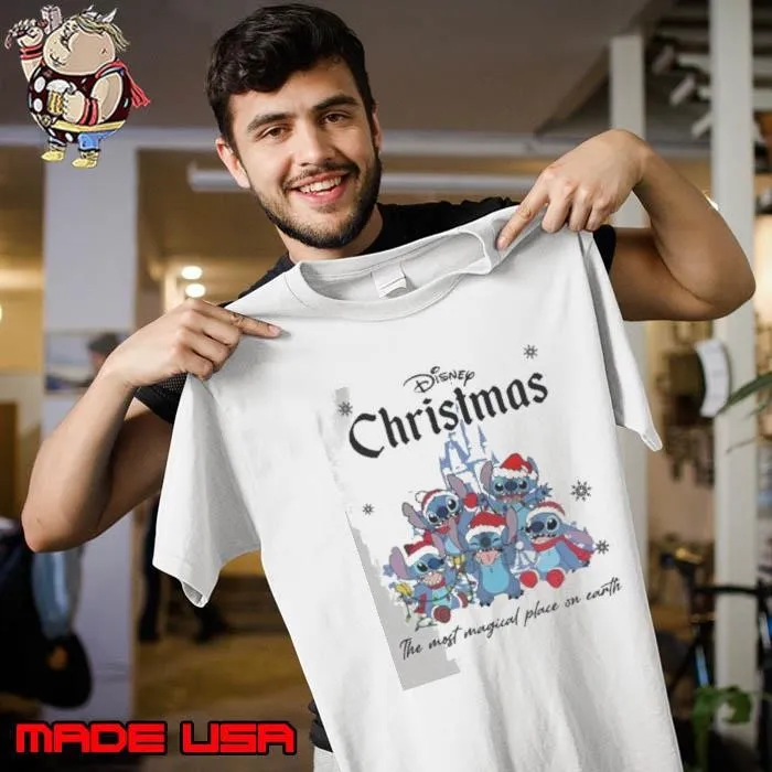 Disneyland The Most Magical Place On Earth Stitch Christmas Unisex