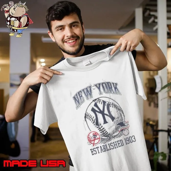 Funny New York Yankees GTP Established Logo Unisex