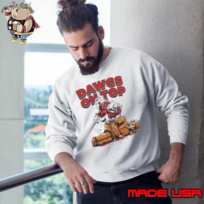 Georgia Bulldogs Dawgs On Top Defeat Tennessee Sweatshirt