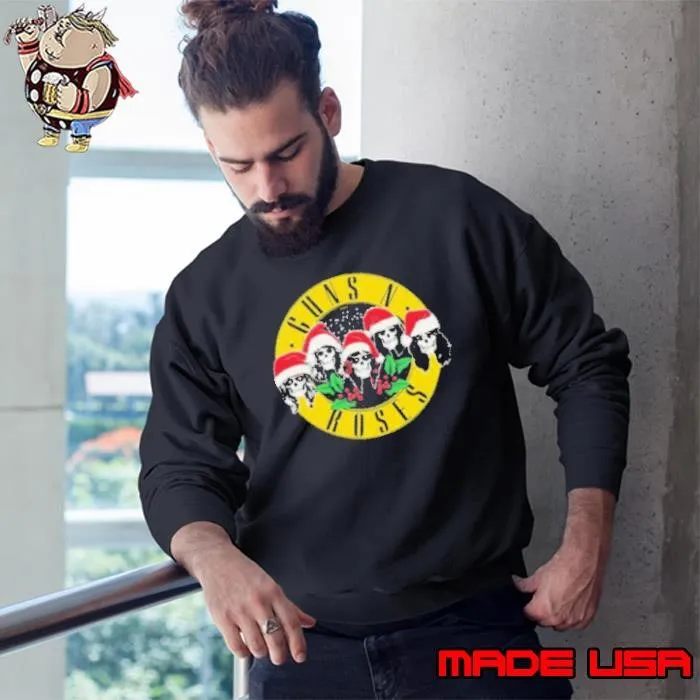 Guns N’ Roses X Mas Skulls Christmas 2024 Sweatshirt