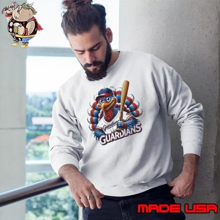 Happy Thanksgiving Cleveland Guardians Baseball Turkey 2024 Sweatshirt