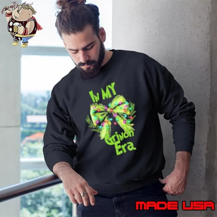 In My Grinch Era Christmas Bow Sweatshirt