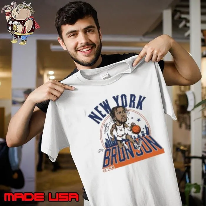 Jalen Brunson New York Knicks caricature signature Unisex