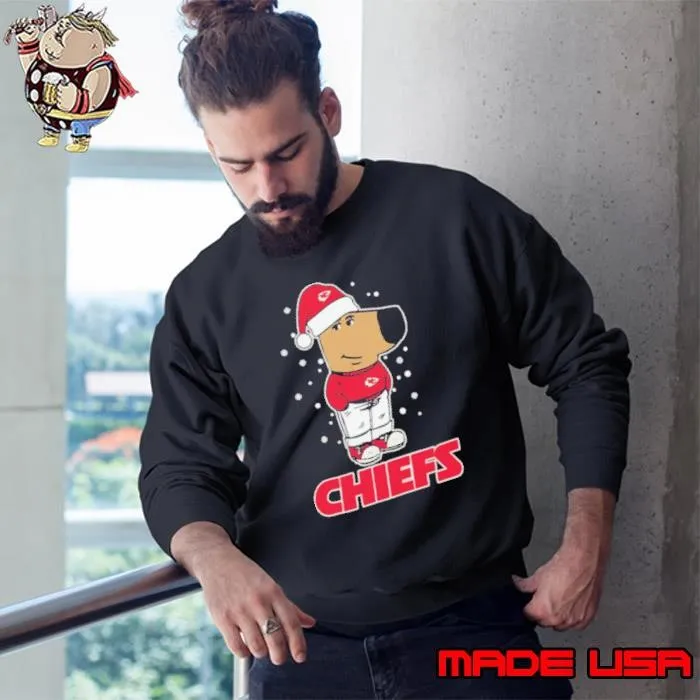 Just A Chill Guy Chill With Kansas City Chiefs Christmas Sweatshirt