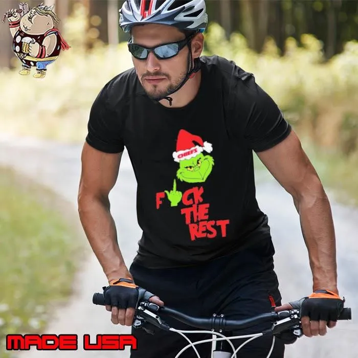 Kansas City Chiefs Santa Grinch Fuck The Rest Christmas 2024 Unisex