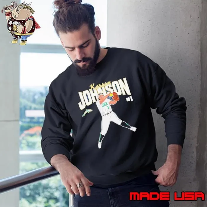 Karson Johnson Jacksonville Softball caricature Sweatshirt