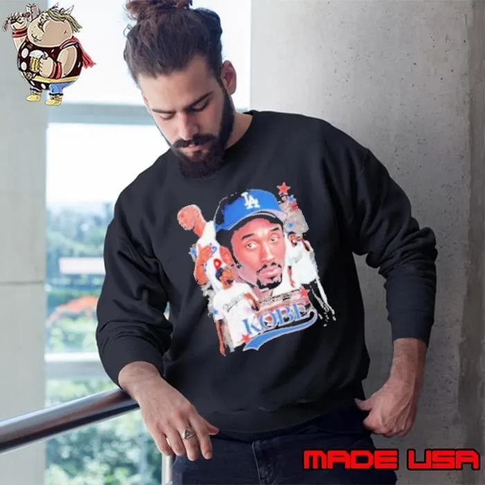 Kobe in Los Angeles Dodgers jersey graphic Sweatshirt