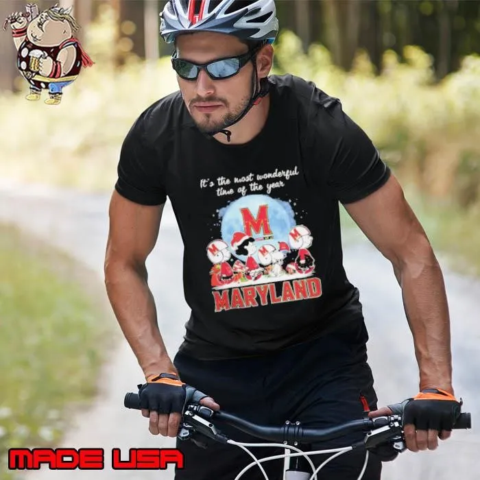 Maryland Terrapins It The Most Wonderful Time Of The Year Peanut Characters Christmas Unisex