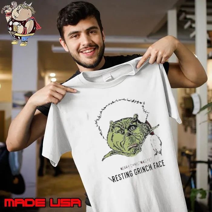 Merry Christmas Pet Resting Grinch Face Unisex