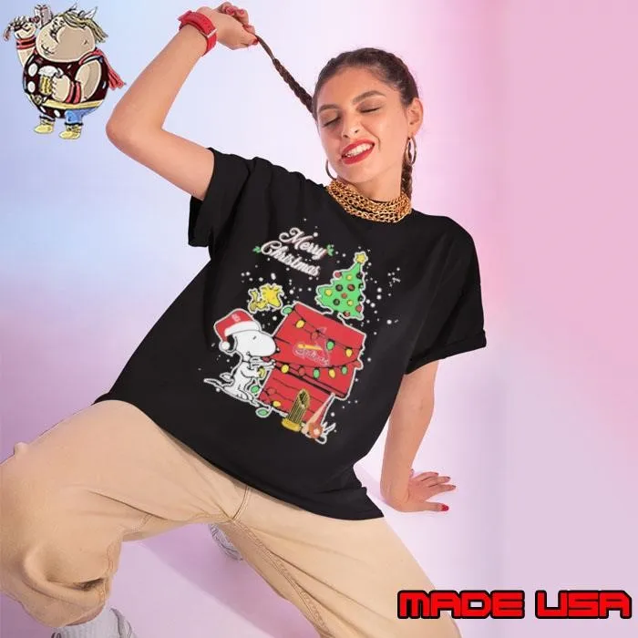 Merry Christmas With Snoopy Baby St Louis Cardinals Shirt
