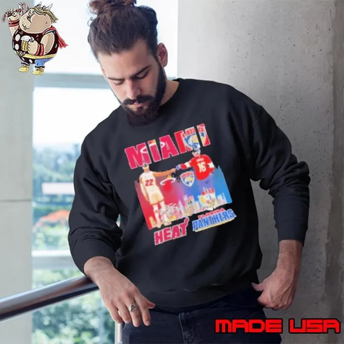 Miami Heat Jimmy Butler X Florida Panthers Aleksander Barkov 2024 Sweatshirt