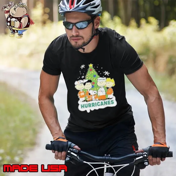 Miami Hurricanes x Snoopy And Friends Christmas 2024 Shirt
