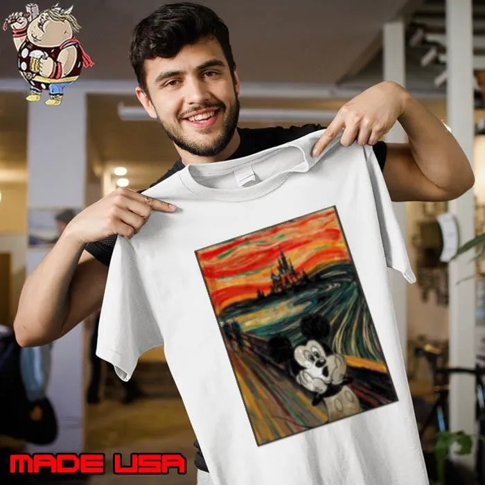 Mickey Mouse Scream Parody Poster Unisex