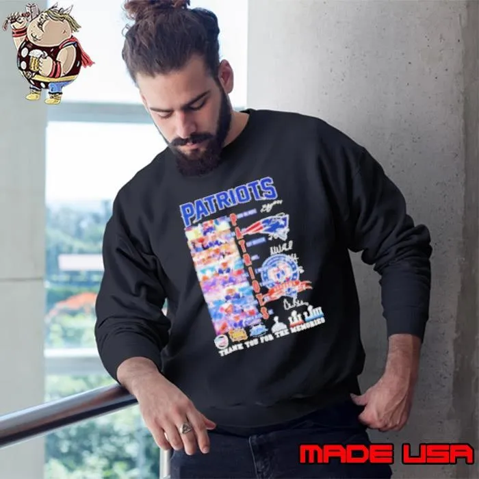 New England Patriots thank you for the memories players signatures Sweatshirt