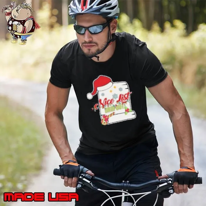 Nice List Dropout Retro Funny Naughty List Christmas Unisex