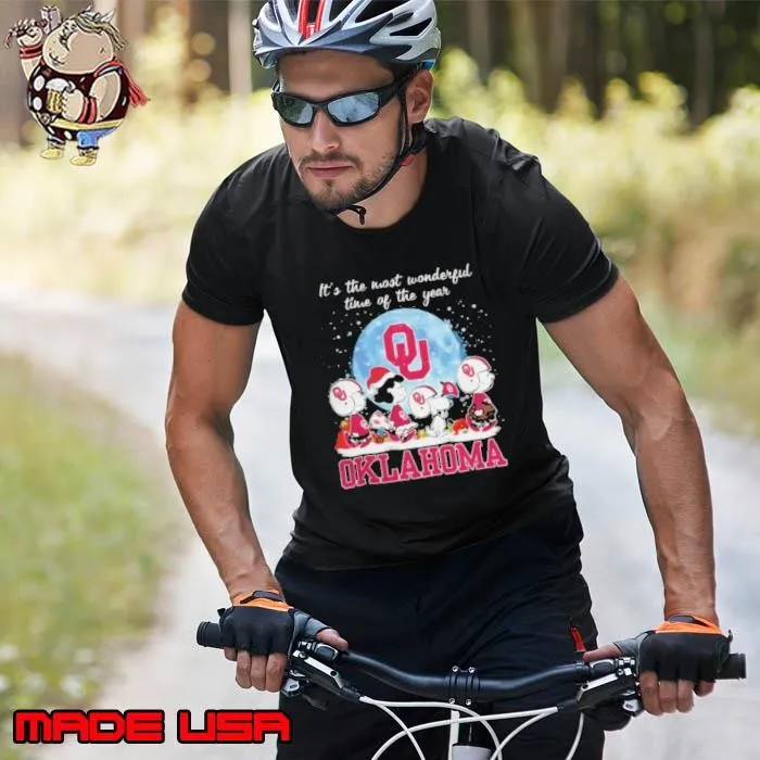 Oklahoma Sooners It The Most Wonderful Time Of The Year Peanut Characters Christmas Unisex