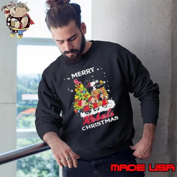 Ole Miss Rebels x Snoopy And Friends Merry Christmas 2024 Sweatshirt