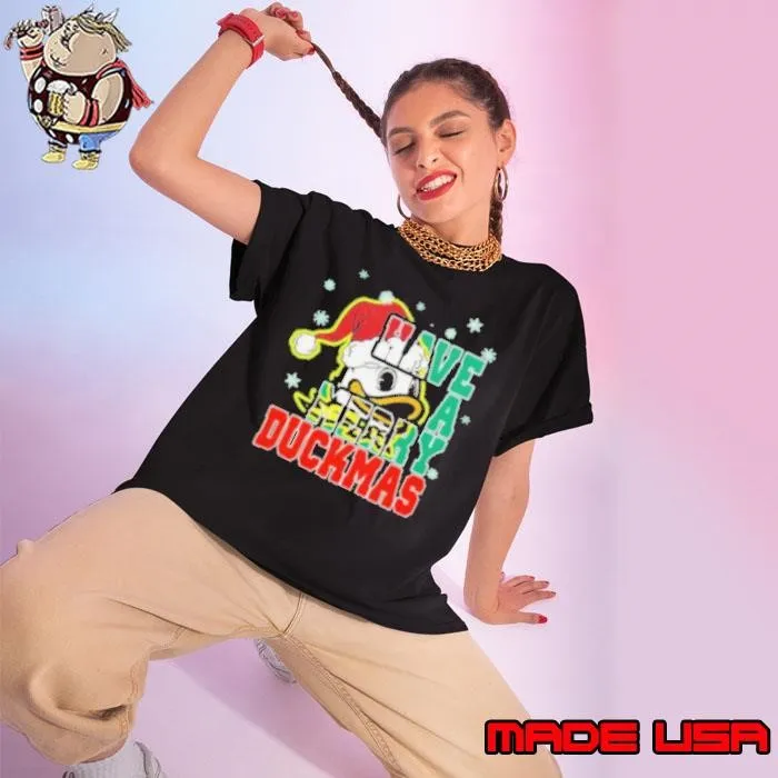 Oregon Ducks Have A Merry Duckmas Ladies tee