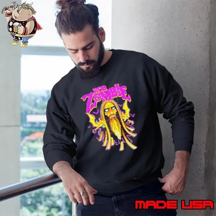 Rob Zombie Spiral bat Sweatshirt