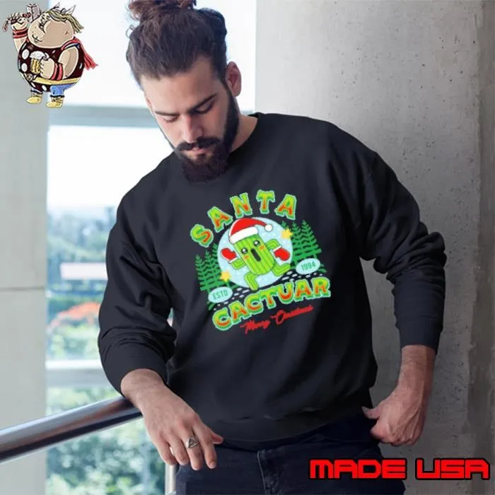 Santa Cactuar Merrt Christmas Sweatshirt