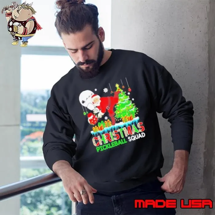 Santa Christmas Pickleball Squad Sweatshirt